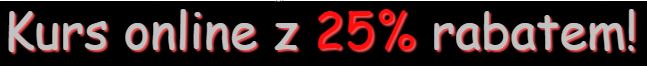 kurs online z 25% rabatem